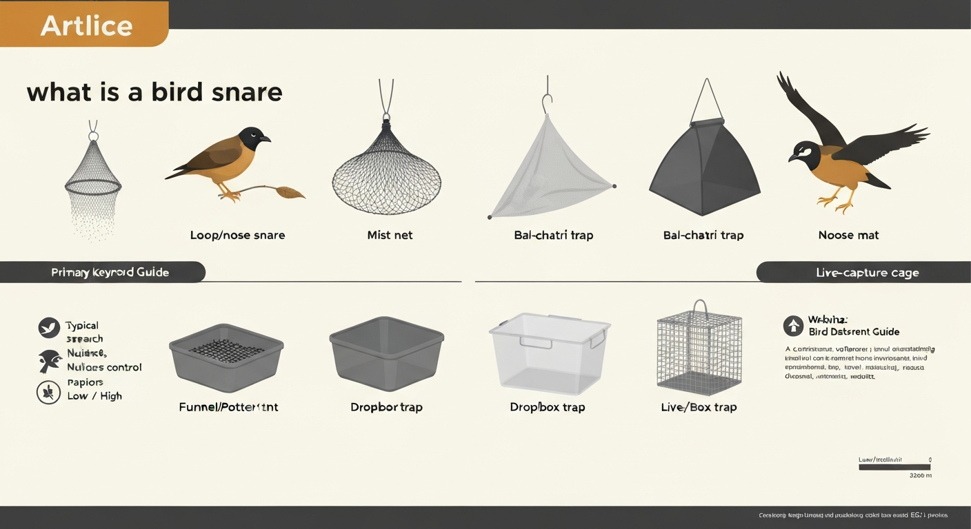 What Is a Bird Snare: Types, Uses, Safety & Legal Guide