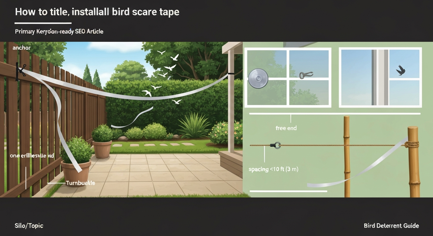 How to Install Bird Scare Tape: DIY Guide for Homes & Roofs